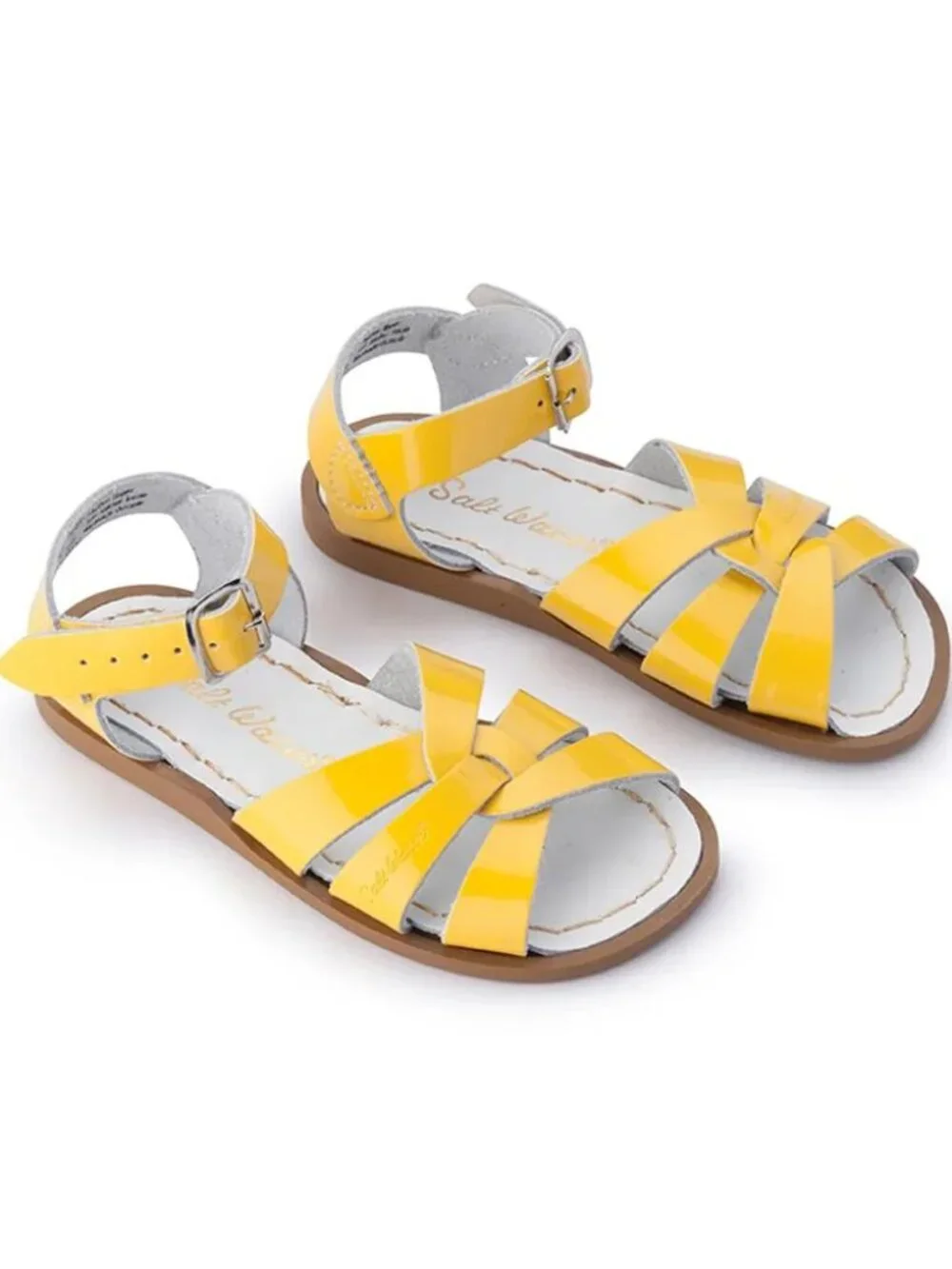 NWT Salt Water Baby/Toddler Girl Yellow Leather Sandal Size 7